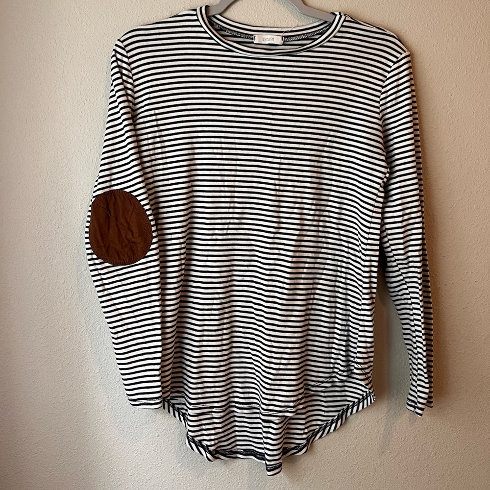 Women's stripped long sleeve top size small
